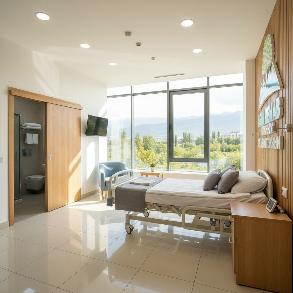 Палата клиники Asia Rehab, Алматы
